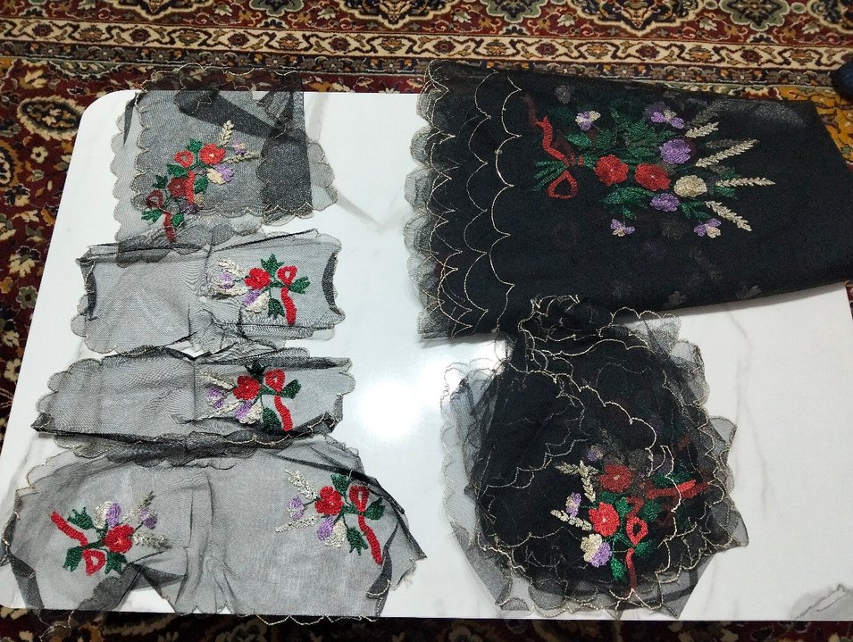 İŞLEMELİ SALON TAKIMI MASA ÖRTÜSÜ - Görsel 3