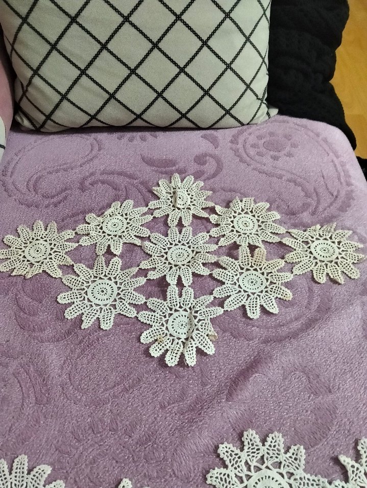 Beyaz El Yapımı Dantel Motifleri - Görsel 5