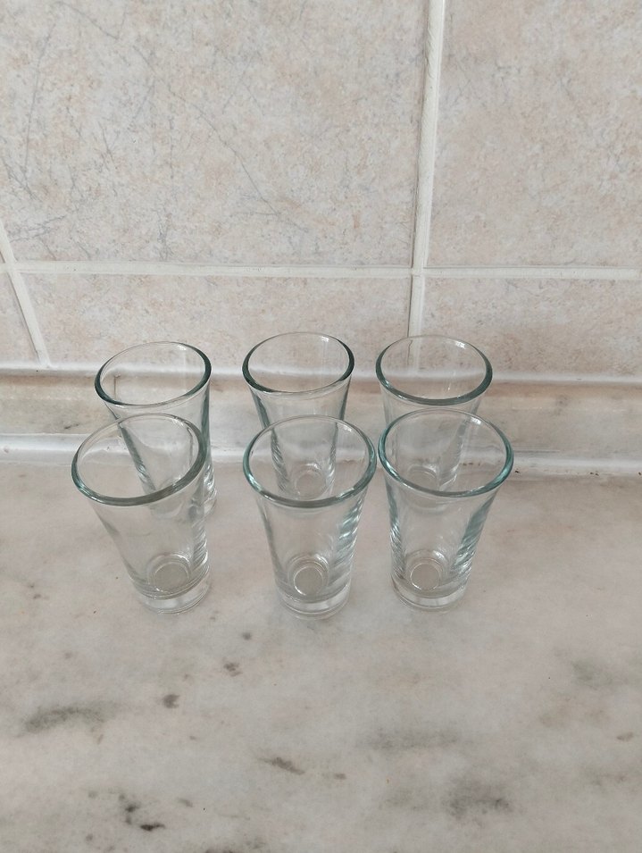 6'lı Şeffaf Cam kahve yanı - Görsel 2