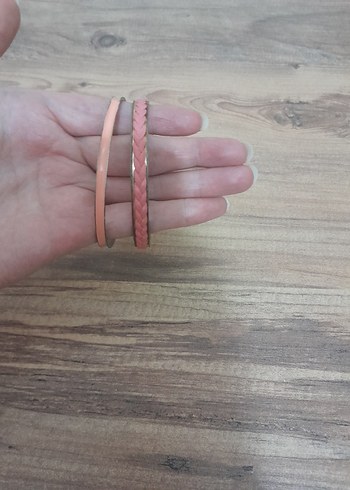 Pembe Elastik Bohem Kadın Bileklik Seti - Görsel 2