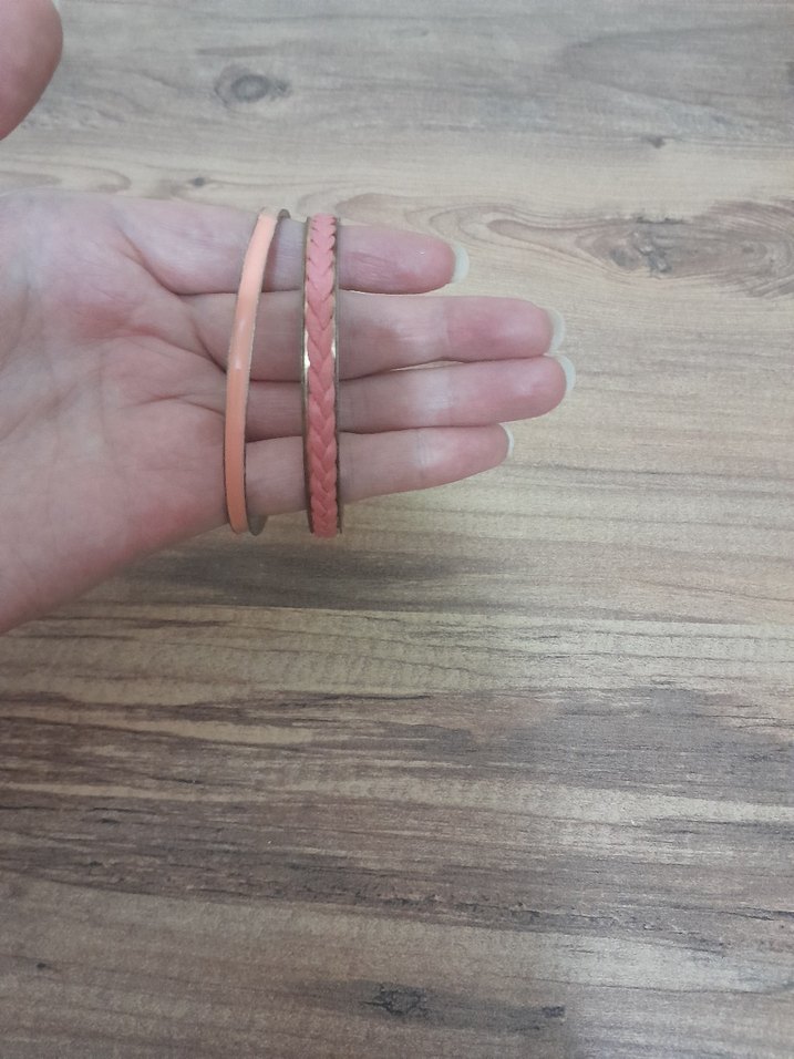 Pembe Elastik Bohem Kadın Bileklik Seti - Görsel 2