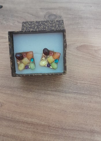 Renkli Mini Boncuklu Bohem Küpe - Görsel 5