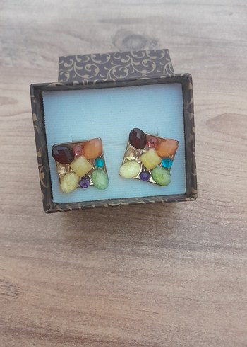 Renkli Mini Boncuklu Bohem Küpe - Görsel 4