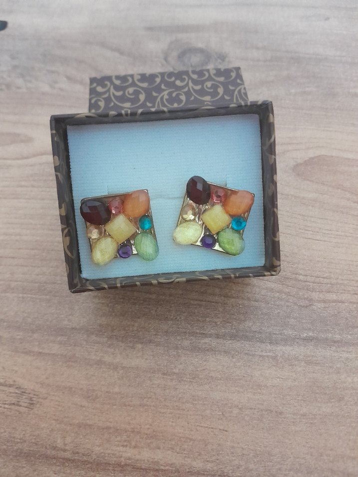 Renkli Mini Boncuklu Bohem Küpe - Görsel 4