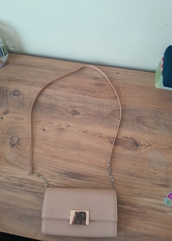 Bej Deri Modern Klasik Kadın Çanta - Görsel 2