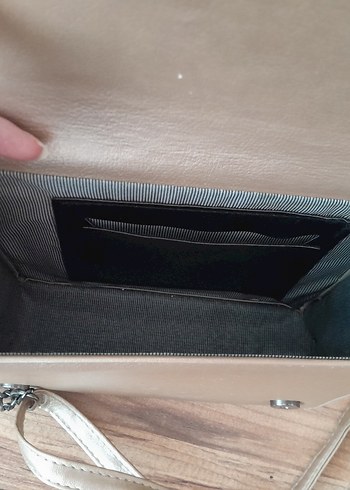 Bej Süet Tokalı Kadın Portföy Çanta - Görsel 7