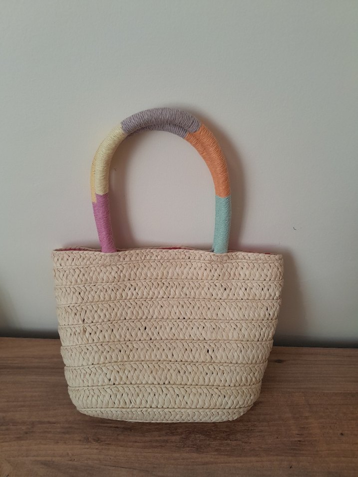 Dantel Detaylı Pembe Bohem Örgü Çanta - Görsel 3