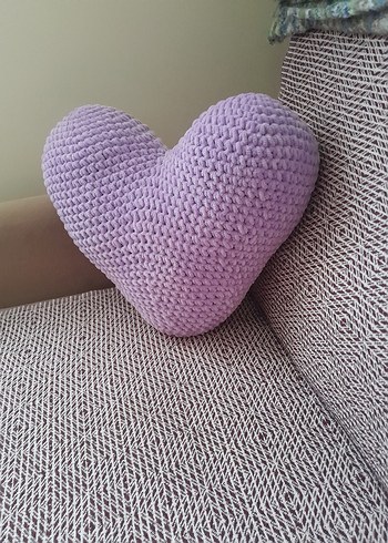 Lila kalp yastik - Görsel 2