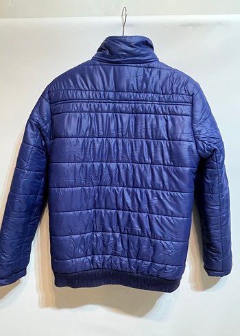 Orijinal Armani Mavi Erkek Fermuarlı Mont - Görsel 2