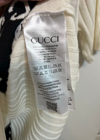 Gucci Beyaz Örme Polo Tişört - Görsel 4