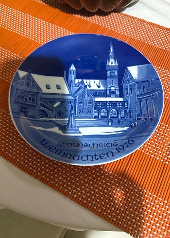 Braunschweig 1976 Noel Temalı Dekoratif Tabak - Görsel 2