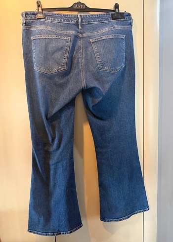 Kadın Mavi Parlak Kot Pantolon - Görsel 6