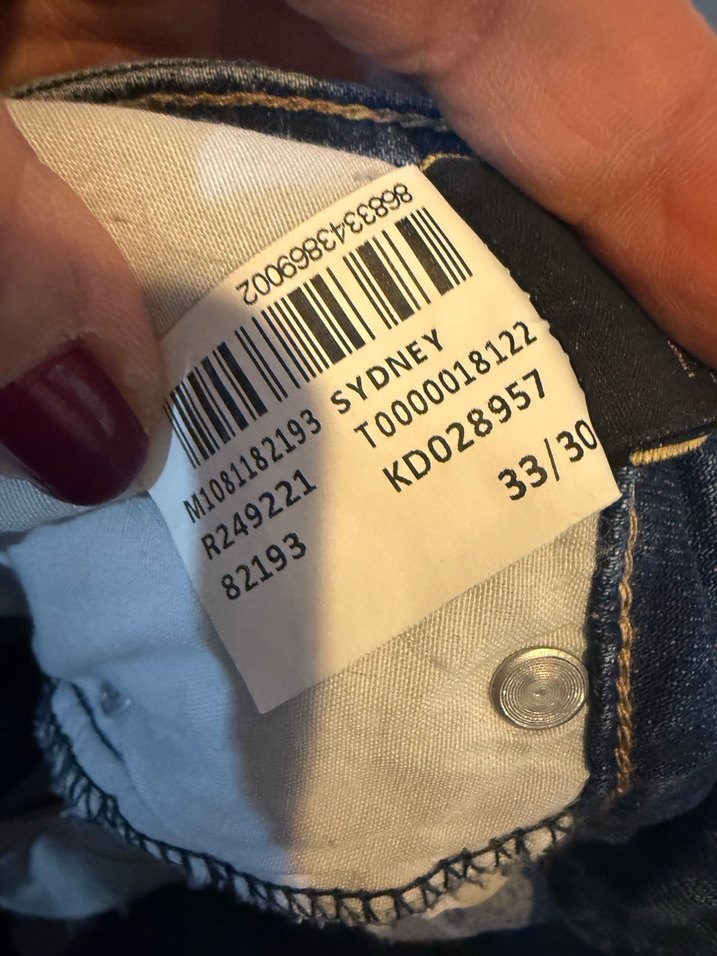 Kadın Mavi Parlak Kot Pantolon - Görsel 5