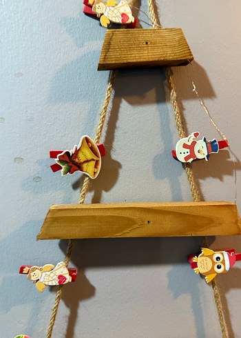 Çocuklar için Çok Renkli Ahşap Raf - Görsel 2