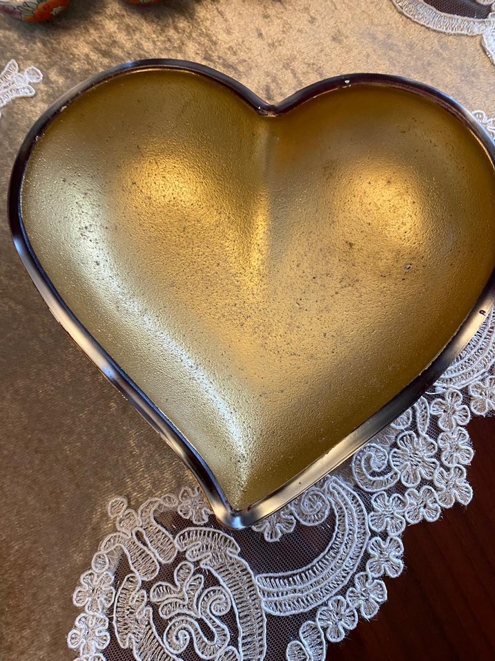 Kırmızı Payetli Kalp şekerlik - Görsel 4