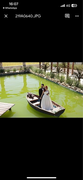 Özel tasarım saten Gelinlik - Görsel 6