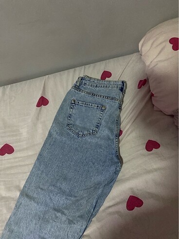 l Beden mavi Renk Yırtık kot pantolon