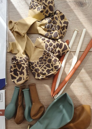 Hayvan Temalı Parti Balon Seti doğumgünü doğum günü - Görsel 7