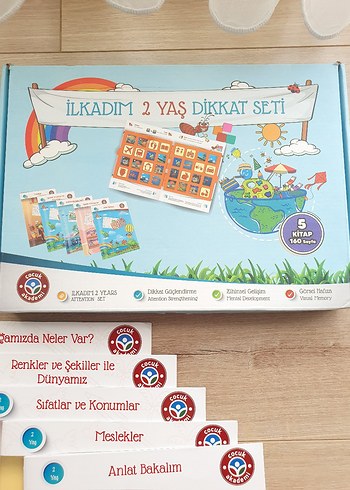  Beden Çocuk Akademi 2 Yaş Dikkat Seti Eğitici Aktivite Kitabı Kitap