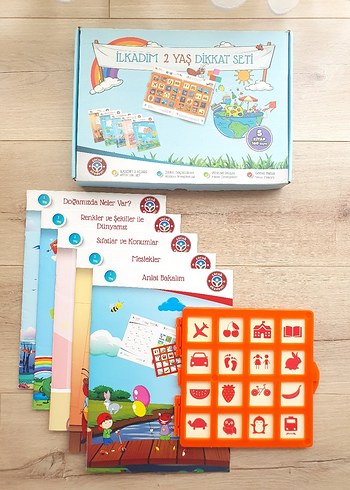 Çocuk Akademi 2 Yaş Dikkat Seti Eğitici Aktivite Kitabı Kitap