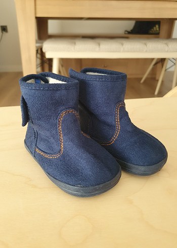 20 Beden H&M HM Lacivert Erkek Çocuk Süet Bot Velcro ayakkabı