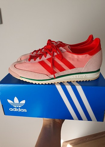 38 Beden pembe Renk SIFIR Adidas SL 72 OG Orjinal kutusunda Kırmızı Pembe Pudra