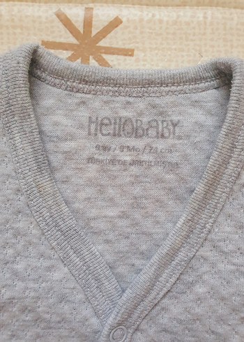 HelloBaby Ebebek Hellobaby hello baby gri yelek