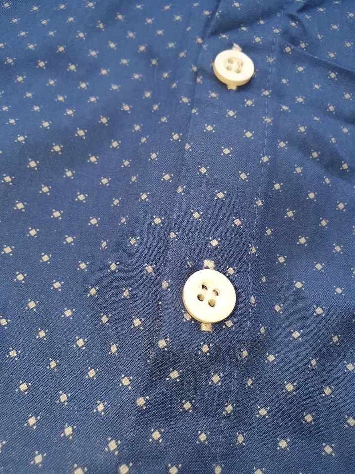 Mavi Puantiyeli Uzun Kollu Erkek Bebek Şık Body Gömlek Doğumgünü - Görsel 3