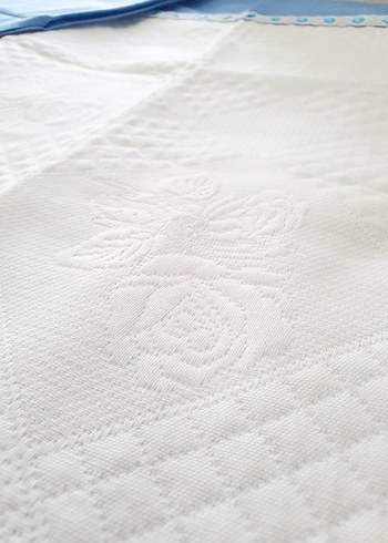 Özel yapım Yenidoğan Bebek Mavi Pike Nevresim Piko Takımı - Görsel 8