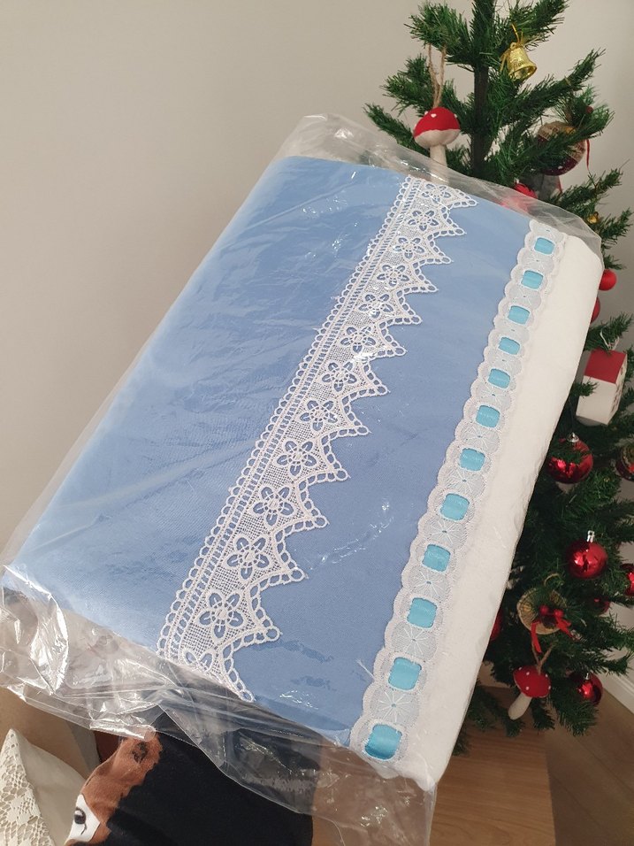 Özel yapım Yenidoğan Bebek Mavi Pike Nevresim Piko Takımı - Görsel 2