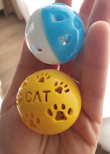 Kedi kuş oyun topu oyuncağı zilli top oyuncak zil - Görsel 2