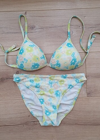 NBB mayo 36 S çiçekli cuplı kaplı mükemmel kalıp bikini mayo