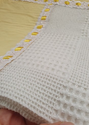 Özel yapım Sarı Bebek Yenidoğan Beşik Pike Nevresim Piko Takımı - Görsel 10