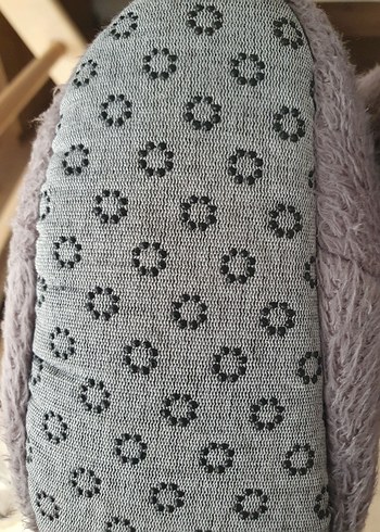 Ebebek Hello baby Gri peluş Panduf Terlik Patik 23 kaydırmazlı - Görsel 6