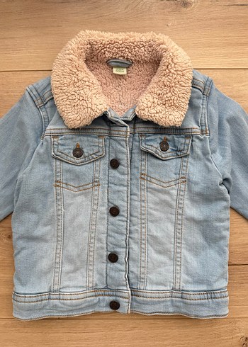 LCW erkek bebek jean kot mont ceket peluş kürklü 1 2 yaş çocuk - Görsel 2