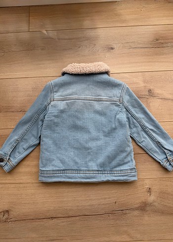 LCW erkek bebek jean kot mont ceket peluş kürklü 1 2 yaş çocuk - Görsel 3