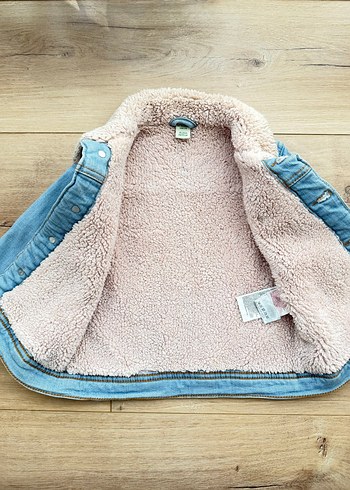 LCW erkek bebek jean kot mont ceket peluş kürklü 1 2 yaş çocuk - Görsel 4