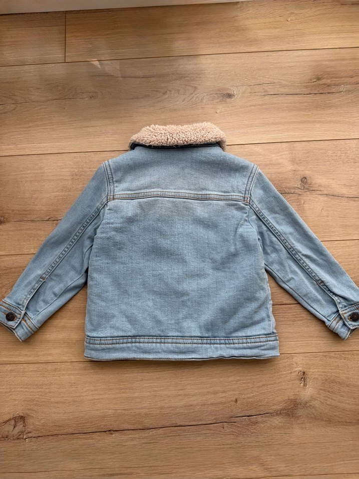 LCW erkek bebek jean kot mont ceket peluş kürklü 1 2 yaş çocuk - Görsel 3