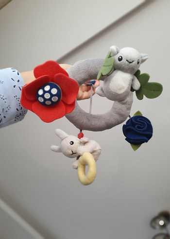 Ikea Bebek Dönence Oyuncak beşik alt açma aksesuar dekor - Görsel 17