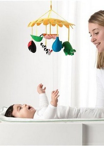 Ikea Bebek Dönence Oyuncak beşik alt açma aksesuar dekor - Görsel 5