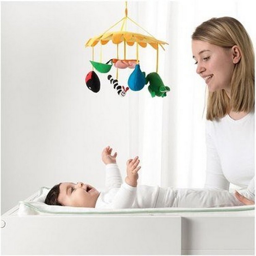 Ikea Bebek Dönence Oyuncak beşik alt açma aksesuar dekor - Görsel 5