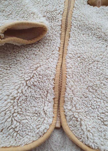 LCW Bej Erkek Çocuk Peluş Ceket 2 3 yaşlar giyer - Görsel 7