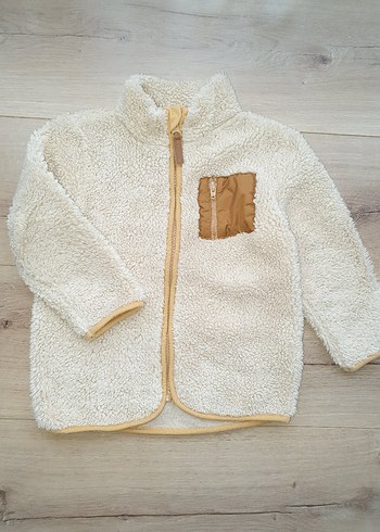 LCW Bej Erkek Çocuk Peluş Ceket 2 3 yaşlar giyer - Görsel 3