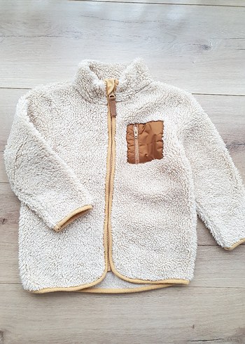 LCW Bej Erkek Çocuk Peluş Ceket 2 3 yaşlar giyer - Görsel 2