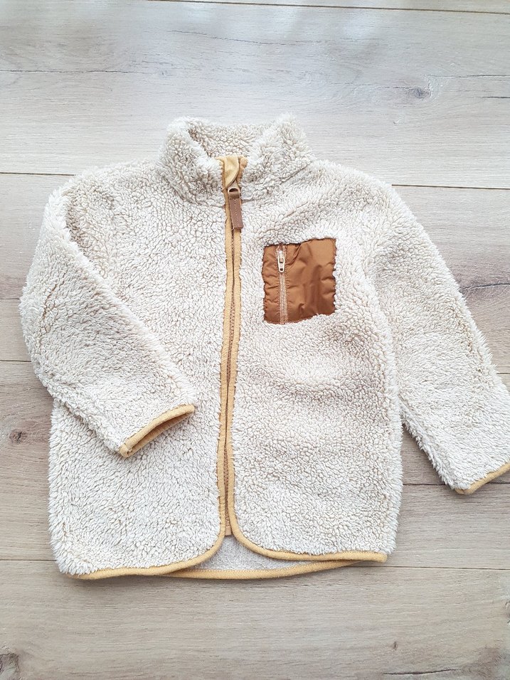 LCW Bej Erkek Çocuk Peluş Ceket 2 3 yaşlar giyer - Görsel 2