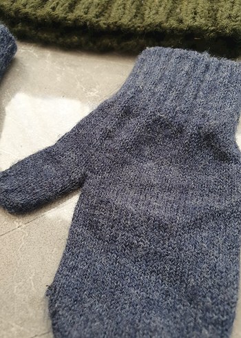 Ebebek Sıfır Örgü Çocuk Bere ve Eldiven Seti - Görsel 3