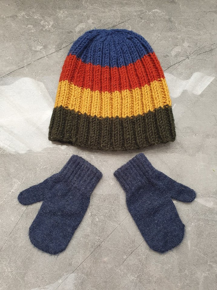 Ebebek Sıfır Örgü Çocuk Bere ve Eldiven Seti - Görsel 5