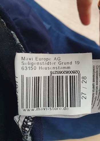 Mavi jeans Yüksek Bel Skinny Hamile Kot Pantolon - Görsel 7