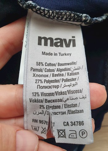Mavi jeans Yüksek Bel Skinny Hamile Kot Pantolon - Görsel 5