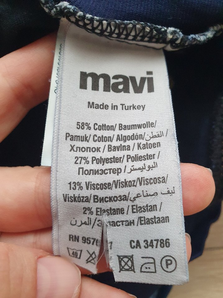 Mavi jeans Yüksek Bel Skinny Hamile Kot Pantolon - Görsel 5
